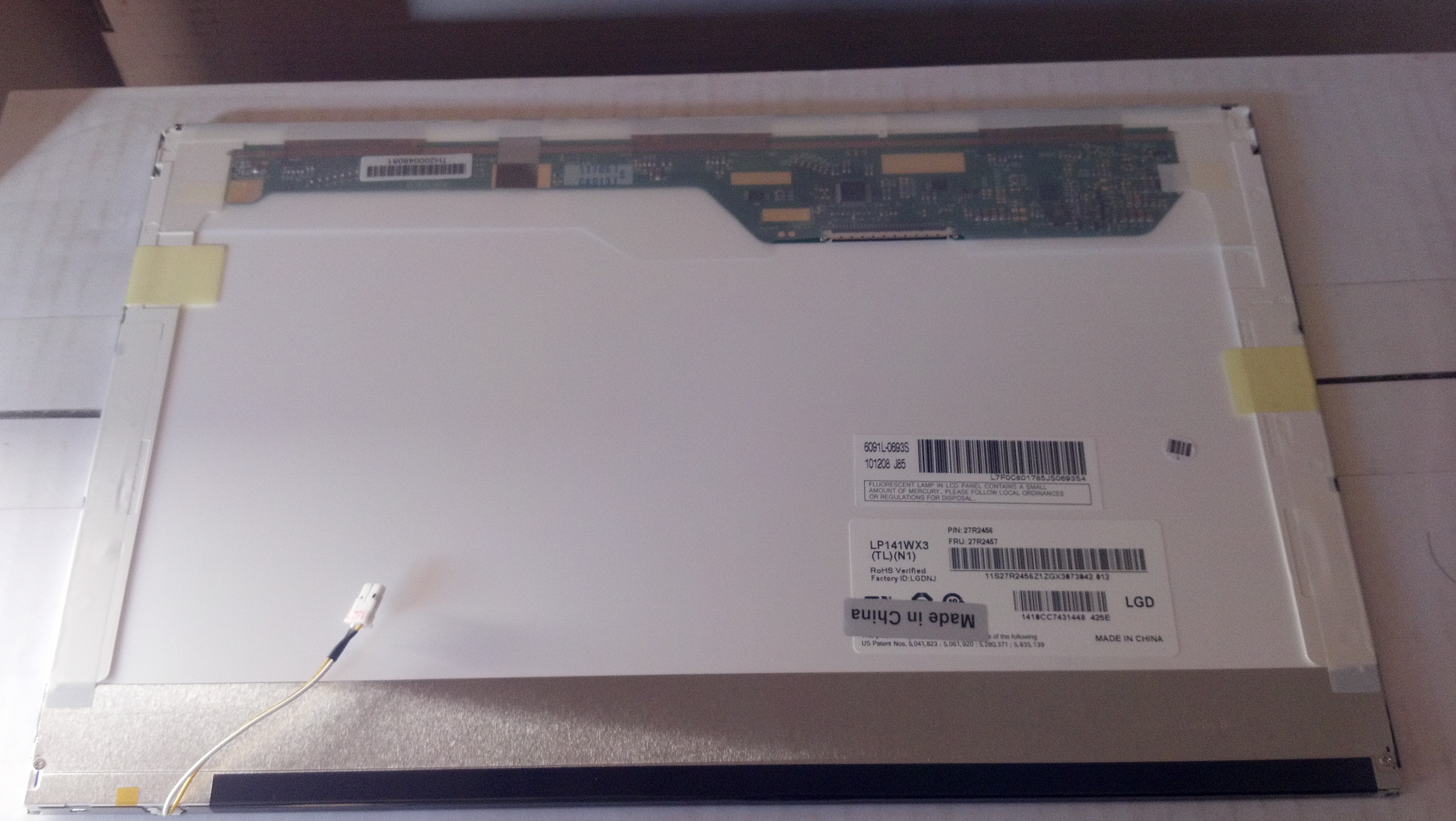 DISPLAY LCD 15.4 - 1280*800 GLOSSY - LP154WX5 - ULTIMA UNIDAD OFERTA!